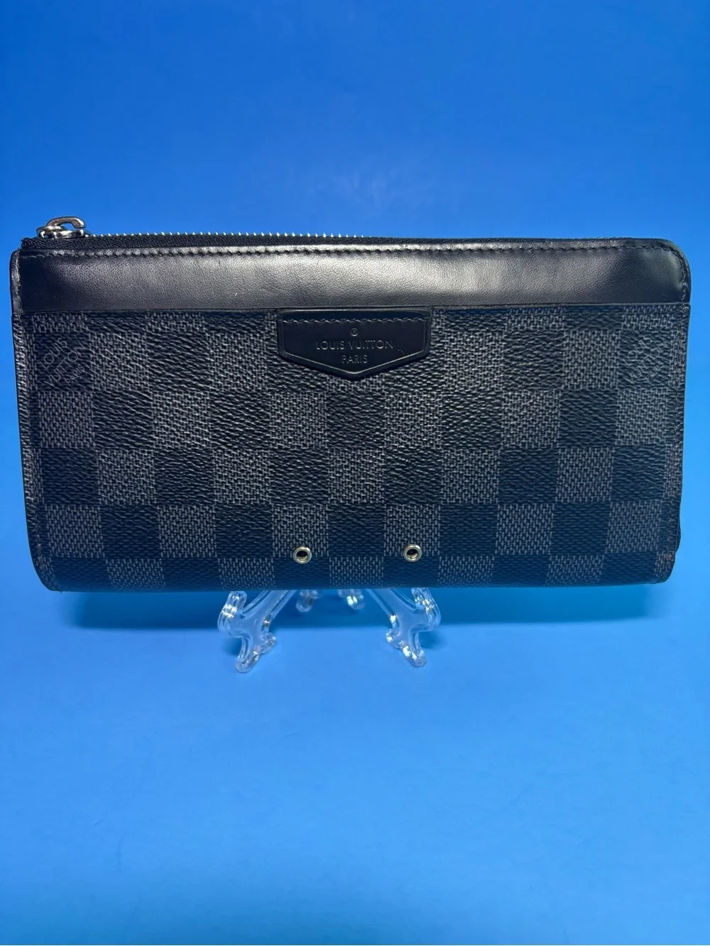💋 Louis Vuitton Mens Unisex Zippy Dragonne Zippy Wallet  Clutch Damier Graphite